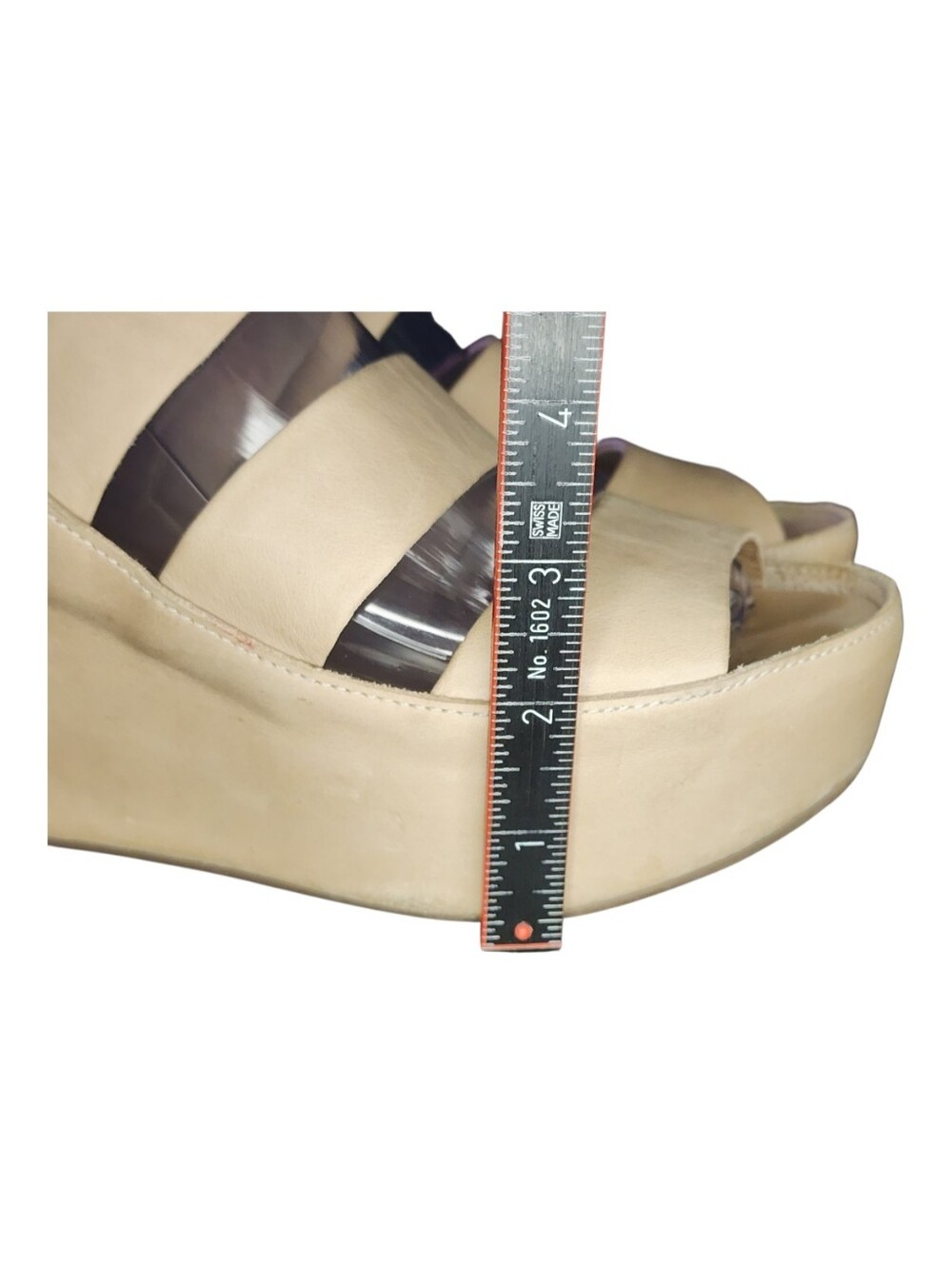 Chocolat Blu Windsor Leather Wedge Sandals, Womens 8 - Picture 10 of 11